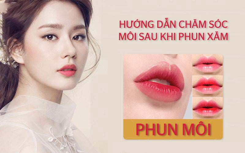 Hướng dẫn cách chăm sóc môi sau khi xăm