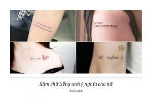 Xăm chữ tiếng anh ý nghĩa cho nữ